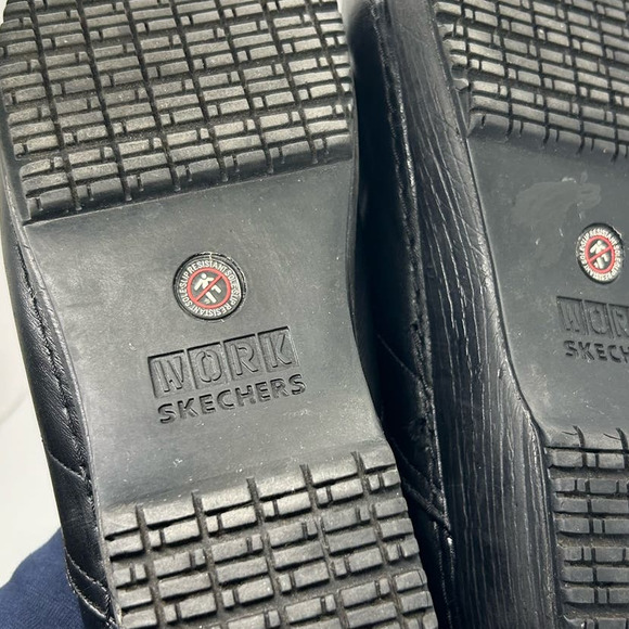 Sketchers Work Clogs Platform Closed Toe Size 9 Black Slip Resistant - Picture 5 of 6